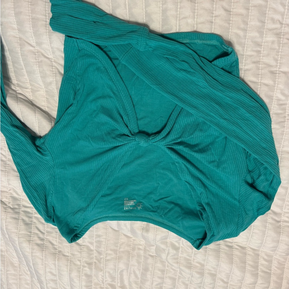 Aerie Teal Crop Top
